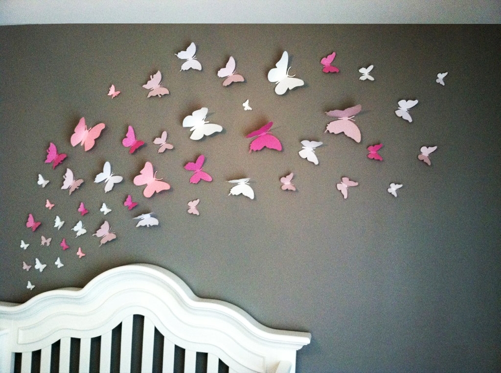 Dzīvei.lv - 3d Butterfly Wall Decor Interior And Home Decorating Ideas